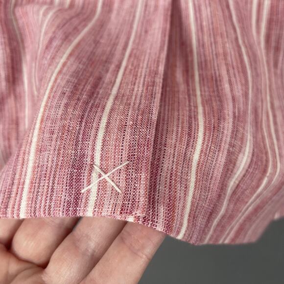 Dalia Blazer Womens Medium Pink White Striped Linen Cotton Tailored Jacket Suit - Picture 5 of 13